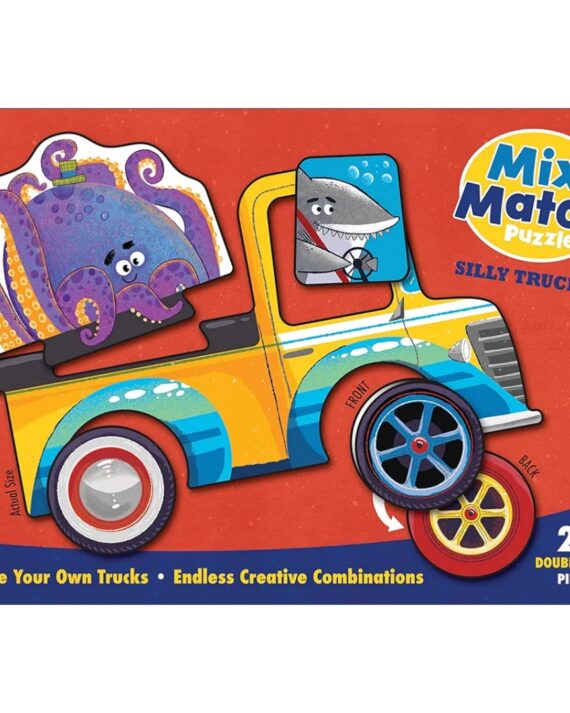 Mix & Match Puzzle: Silly Trucks