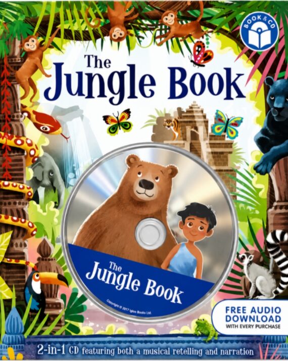 The Jungle Book 2-in-1 CD featuring both a musical retelling and narration (book & cd)